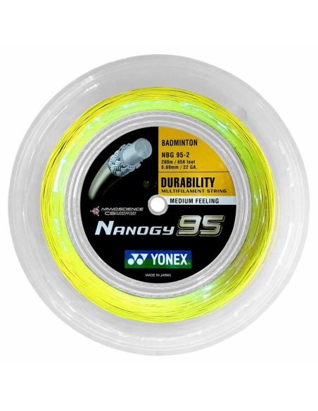 Snaar voor Badminton YONEX Nanogy 95 (Spoel - 200M) 