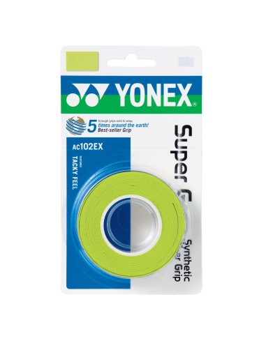 Surgrips Yonex Super Grap AC 102 Green (pack de 3) 