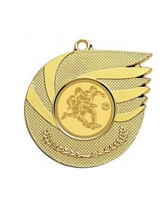 Goldene Zamak-Medaille mit einem Durchmesser von 50 mm 