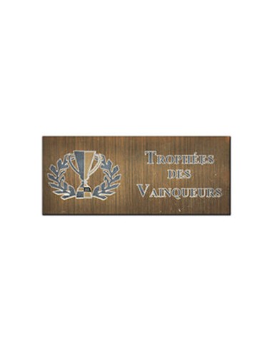 Gravure Sur Plaque Fond Or 60x20mm 