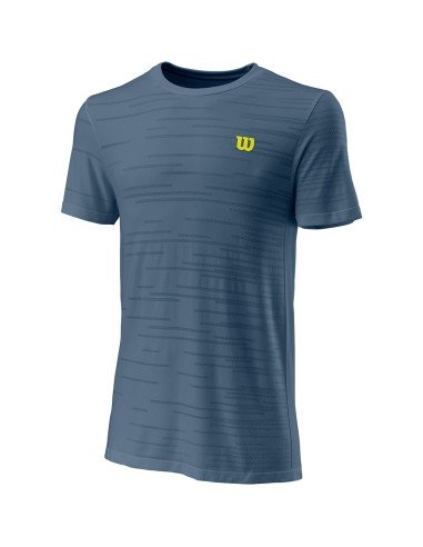 T-Shirt Wilson Kaos Rapide SMLS Crew II Blauw 