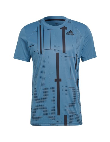 Tee-Shirt Adidas Club Graph Bleu 