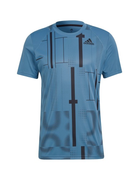Tee-Shirt Adidas Club Graph Bleu 
