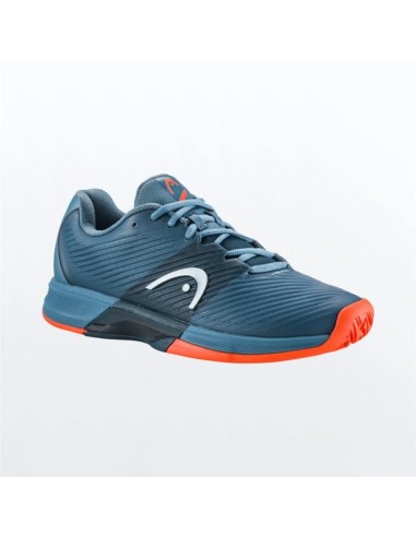 Chaussures Tennis Head Junior Revolt Pro 4.0 Bleu Orange 2022 