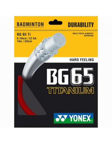 Cordage de badminton Yonex BG65Ti (Garniture - 10m)