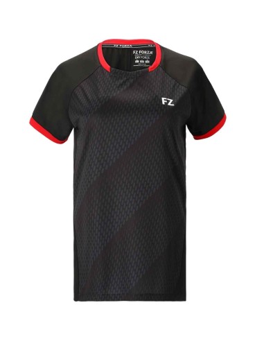 Camiseta Forza Mujer Coral Negro/Rojo 2022 