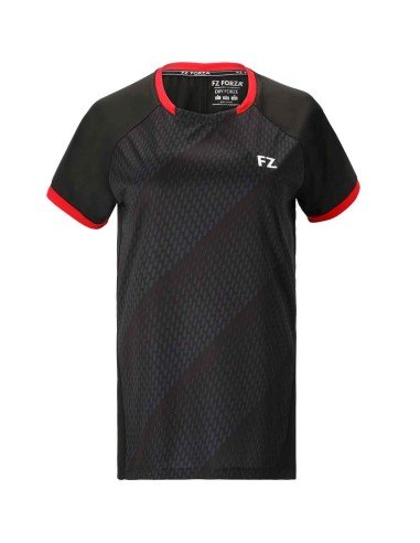 Camiseta Forza Mujer Coral Negro/Rojo 2022 