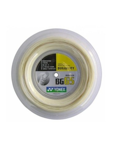 CORDAGE DE BADMINTON YONEX BG65 (BOBINE - 500M) 