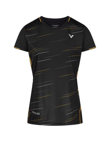 Tee-Shirt Victor T-24100 C Vrouwen Zwart 2022 