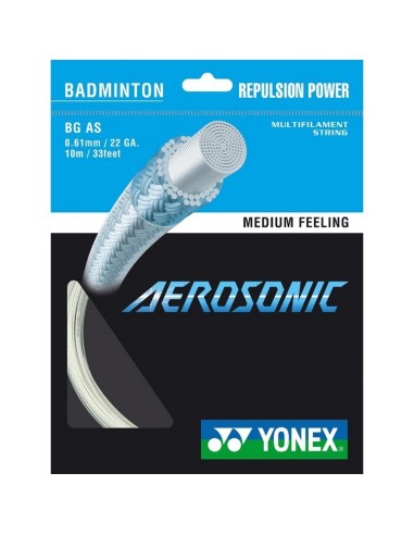 CORDAGE DE BADMINTON YONEX BG AEROSONIC 0.61MM (GARNITURE - 10M) 