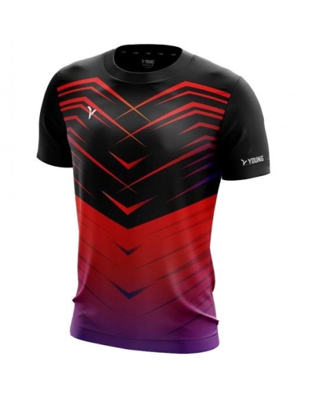 Camiseta Young Fresco 3 Cuello Redondo (Rojo) 