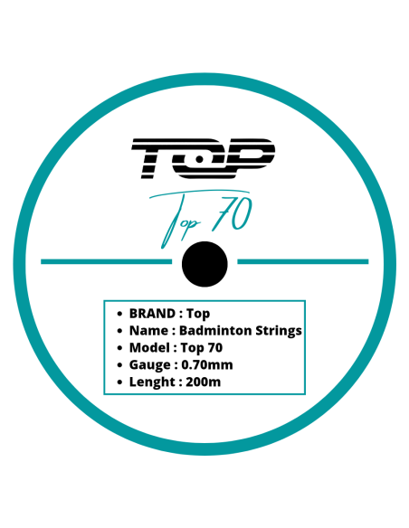 Cordage de badminton Top 70 (bobine 200m) 