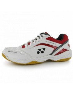 Yonex SHB 33 Junior Badminton Shoes (White/Red)