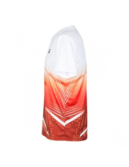 T-shirt Apacs RN10126-AT Unisex (Blanc/Rouge) 