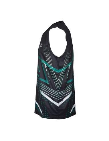 Apacs SL 22209-AT Sleeveless T-shirt Unisex (Black/Green) 