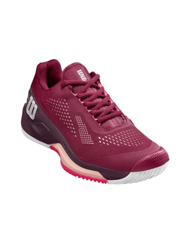 Chaussures Tennis Wilson Rush Pro 4.0 Pro Staff Femme (Rouge) 