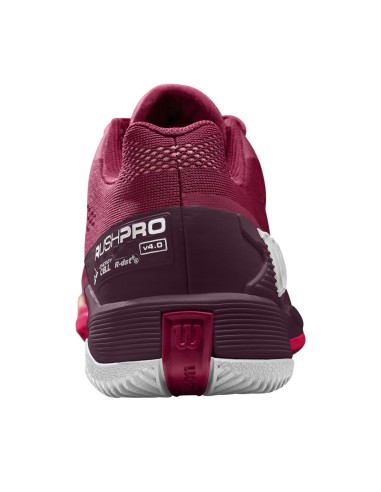Wilson Rush Pro 4.0 Pro Staff Women's Tennis Shoes (Red) 
