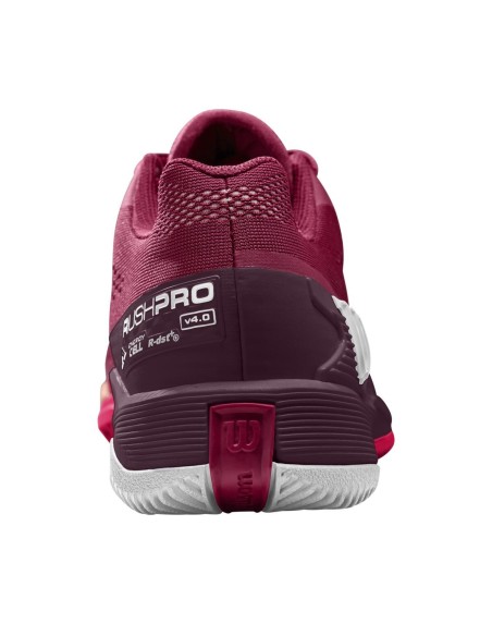 Zapatillas de Tenis Wilson Rush Pro 4.0 Pro Staff Mujer (Rojo) 
