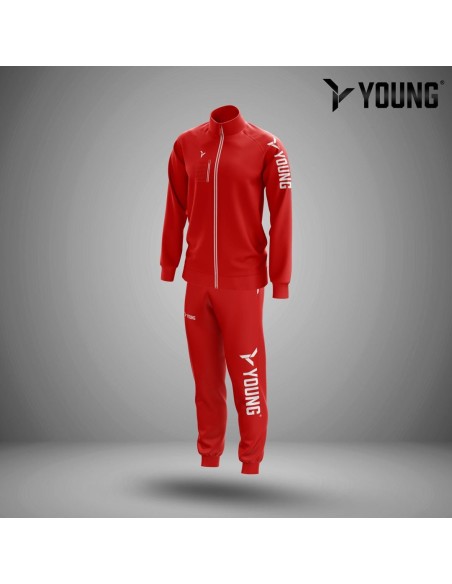 Young Tour Tracksuit (Red) - Stylish and Comfortable Athletic Wear 