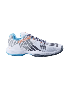 Babolat Sensa Women's Padel Shoes (White/Blue) 