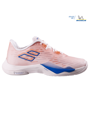 Chaussures de Badminton Babolat Shadow Tour 5 Femme (Rose) 