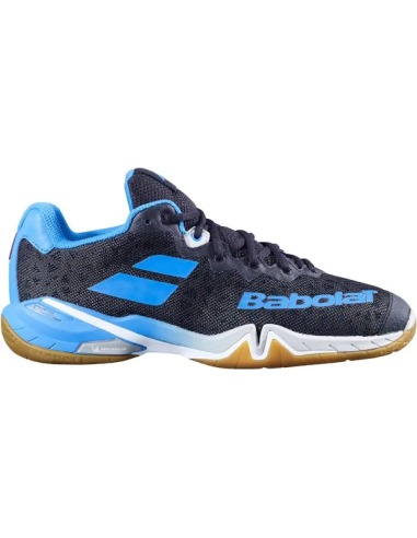 Chaussures de Badminton Babolat Shadow Tour Homme (Noir/Bleu) 