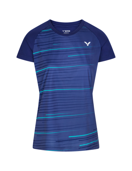 Camiseta Victor T-34100 B Mujer Azul 
