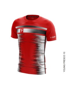 Camiseta Young Fresco 10 Crew Neck (Rojo) para SEO