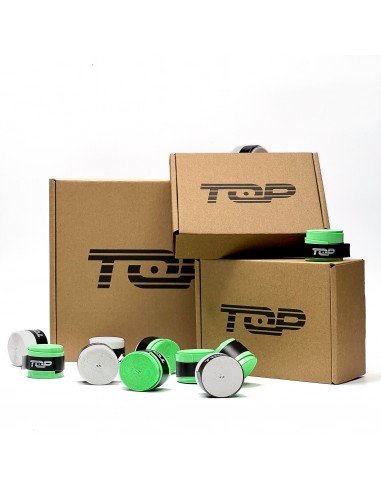 Pack de 12 surgrips TOP (verde/blanco) 