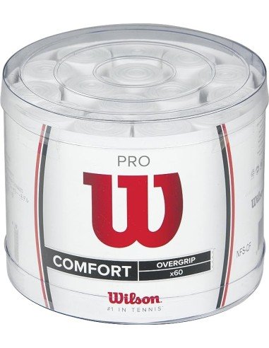 Wilson Pro Grip Wit (doos 60) voor verbeterde racketgrip 