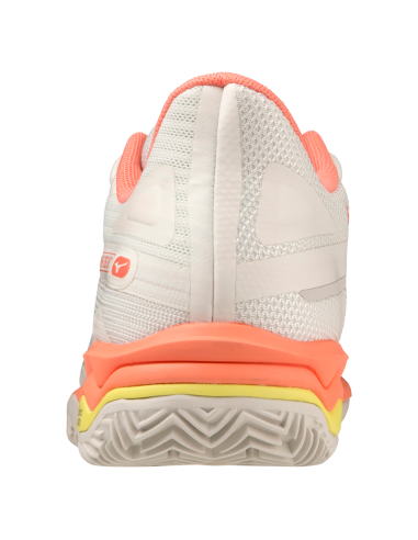 Chaussures Tennis Mizuno Femme Wave Exceed Light 2 AC (White/Pink)  Chaussures Tennis Mizuno Femme Wave Exceed Light 2 AC (White/Pink)