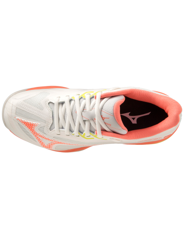 Zapatillas de Tenis Mizuno Mujer Wave Exceed Light 2 AC (Blanco/Rosa) 