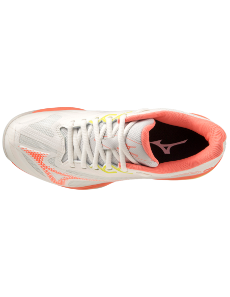 Zapatillas de Tenis Mizuno Mujer Wave Exceed Light 2 AC (Blanco/Rosa) 