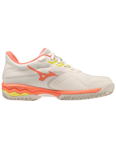 Zapatillas de Tenis Mizuno Mujer Wave Exceed Light 2 AC (Blanco/Rosa) 