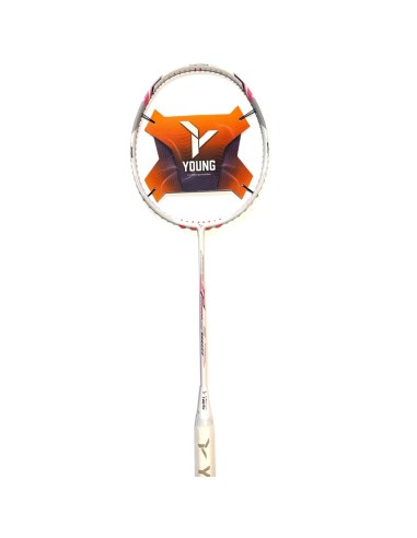 Badminton Racket Young Y-Flash ipower 5U (White/Pink) 