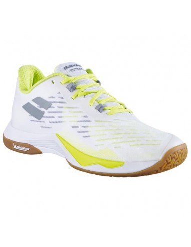Babolat Shadow Tour 5 Men Badminton Shoe (White/Yellow) 