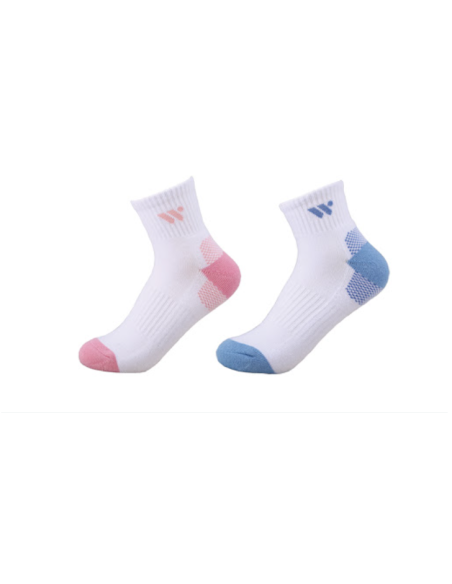 Wish WK-6215 F Women's Socks (White/Blue) 