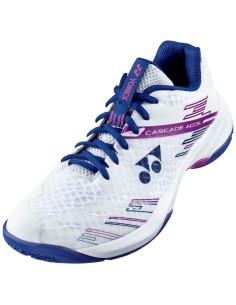 Yonex Cascade Accel Wide Women's Badminton Shoes (White/Purple) 
