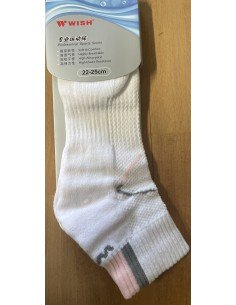Chaussettes Wish WK-6216 I Femme (Blanc/Rose)