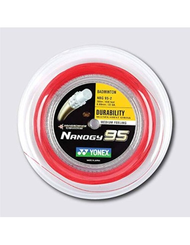 Snaar voor Badminton YONEX Nanogy 95 (Spoel - 200M) 
