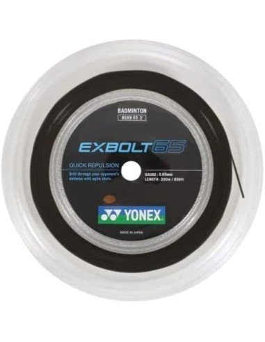 Badminton String Reel 200m - Yonex Exbolt 63 Black 