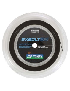 Cordaje de Badminton en Bobina de 200m - Yonex Exbolt 65 Negro 