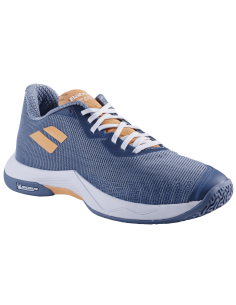 Zapatillas de Bádminton Babolat Shadow Spirit 2 para Mujer (Gris-Coral)