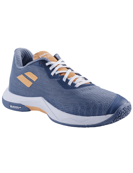 Babolat Shadow Spirit 2 Women Badminton Shoes (Grey-Coral) 