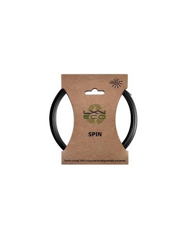 Tennissaiten Garnitur Luxilon Eco Spin 1,25mm Schwarz 