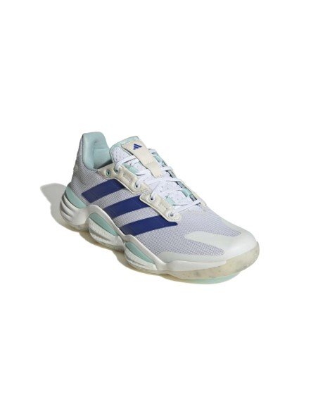 Adidas Stabil 16 White/Blue - High Performance Court Shoes 