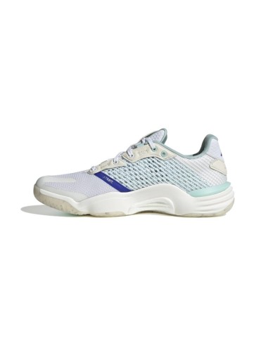 Chaussures Indoor Adidas Stabil 16 Homme Blanc/bleu 