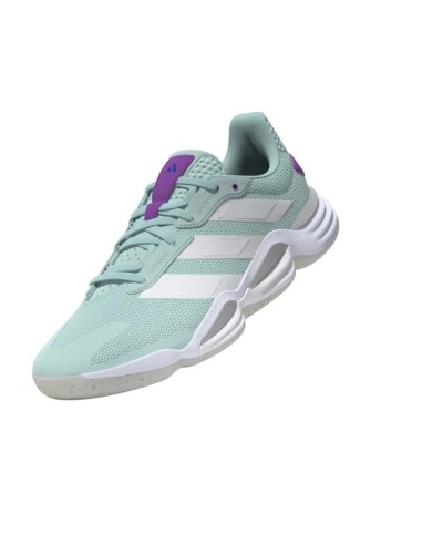 Chaussures Indoor Adidas Stabil 16 femme Bleu/Blanc/violet 
