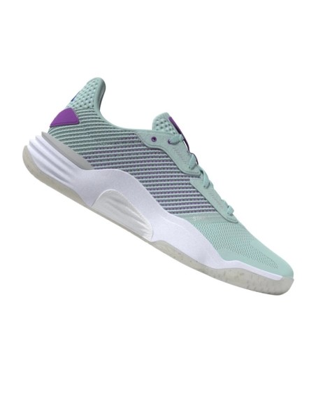 Chaussures Indoor Adidas Stabil 16 femme Bleu/Blanc/violet 