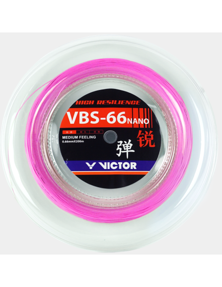 Cordaje de bádminton Victor VBS-66 Nano para un Juego de Alto Rendimiento 